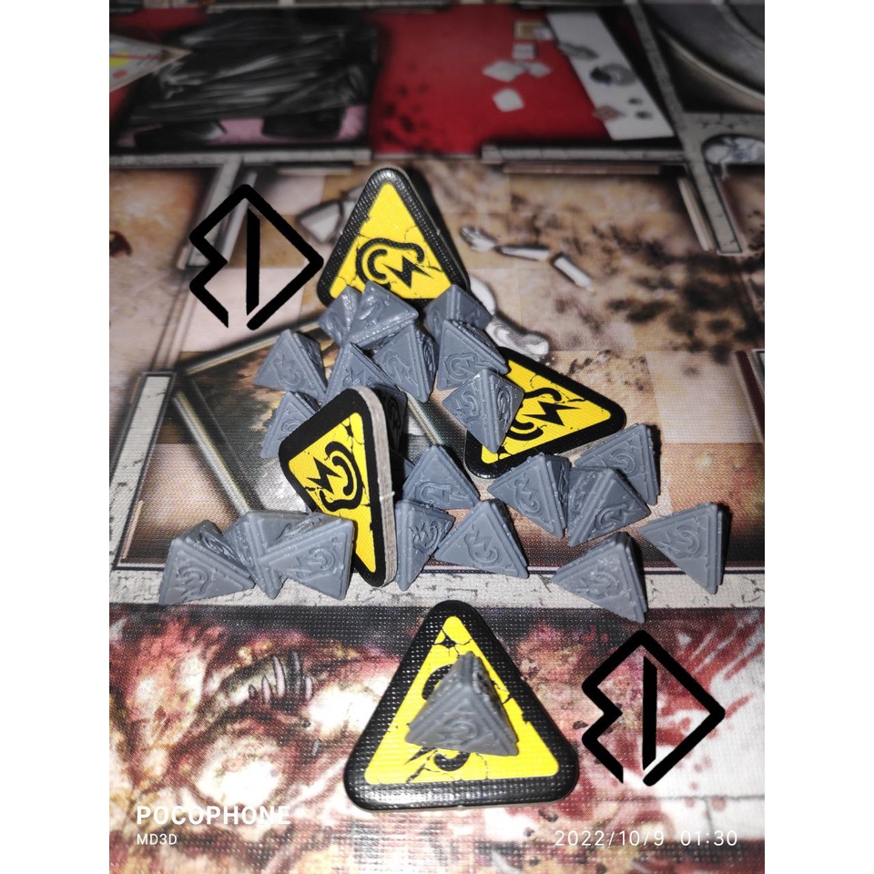 Kit 24 Tokens de Barulho 3D Zombicide RPG Dungeons And Dragons DND D&D BG