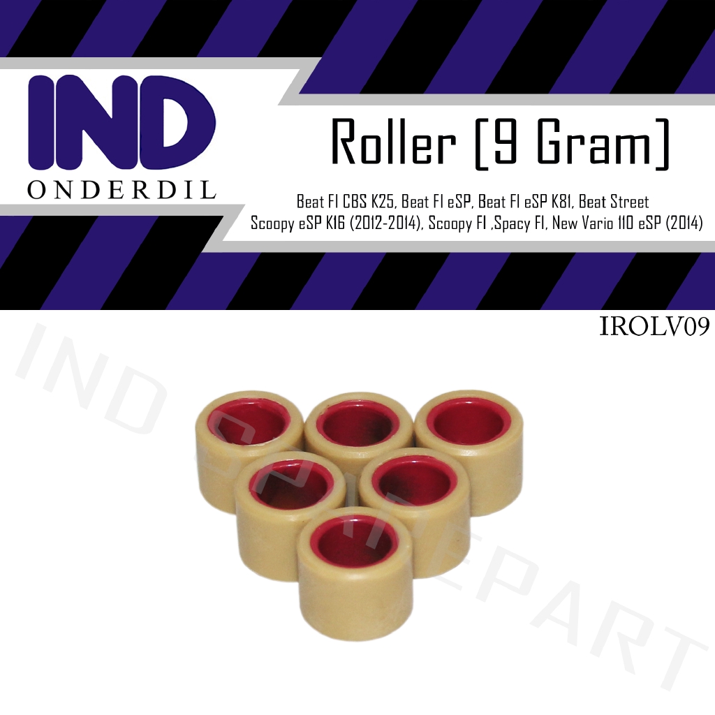 Conjunto Roller-Roler-Loler CVT 9 Gramas Vario 110 Carburador-Old-FI-Techno-eSP