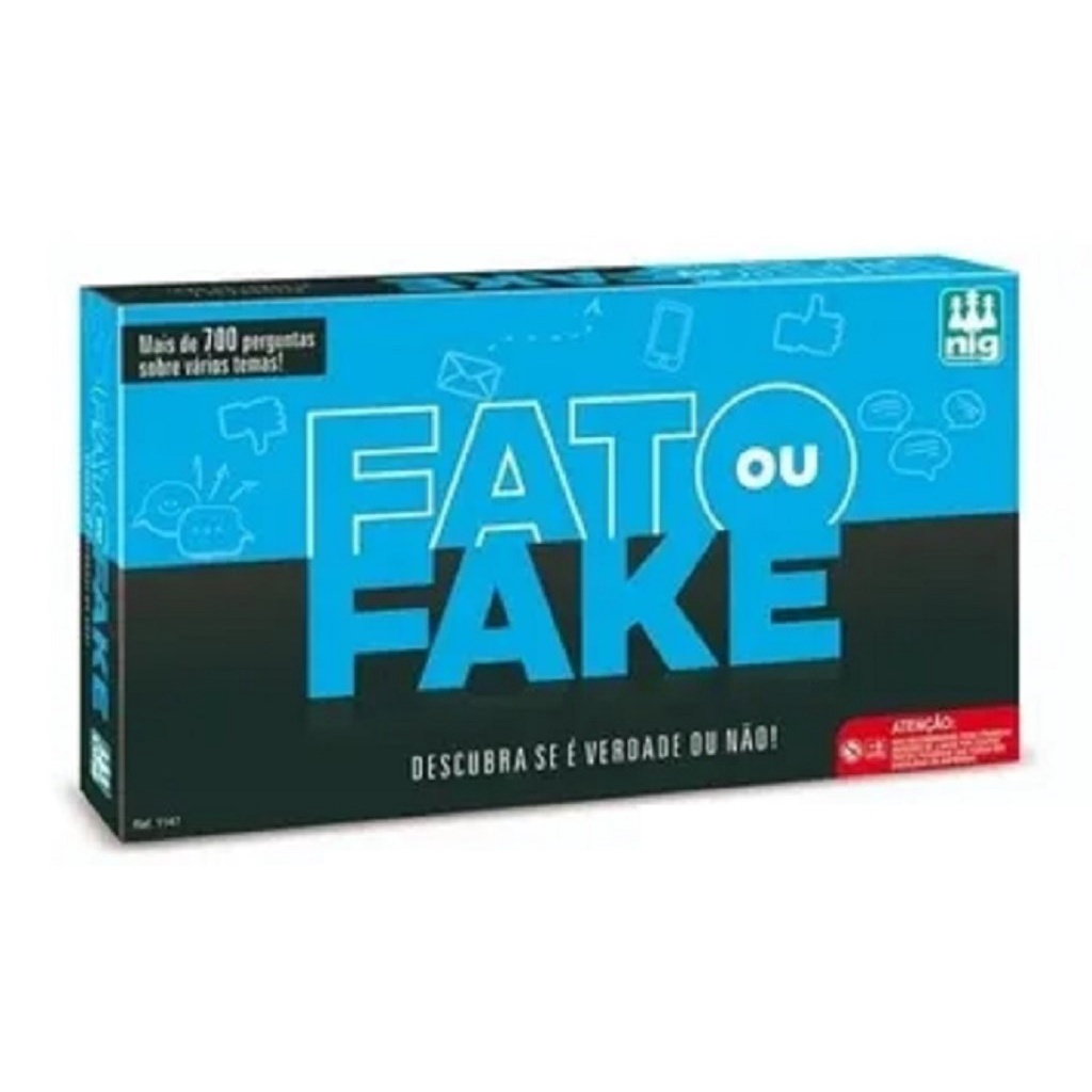 Jogo Tabuleiro Fato Ou Fake? 1147 - Nig Jogo Tabuleiro Fato Ou Fake? 1147 - Nig