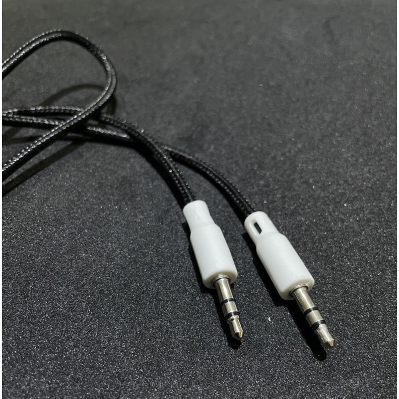 Cabo Auxiliar Áudio Premium Original P2XP2 80CM Grosso Nylon Som Celular Carro