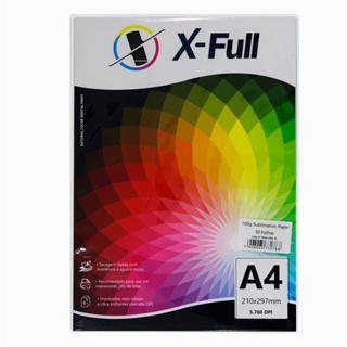 Papel Sublimático Fundo Azul A4 100GR - 50fls X-FULL Impressão Alta Qualidade Produto Novo em Oferta na Shopee