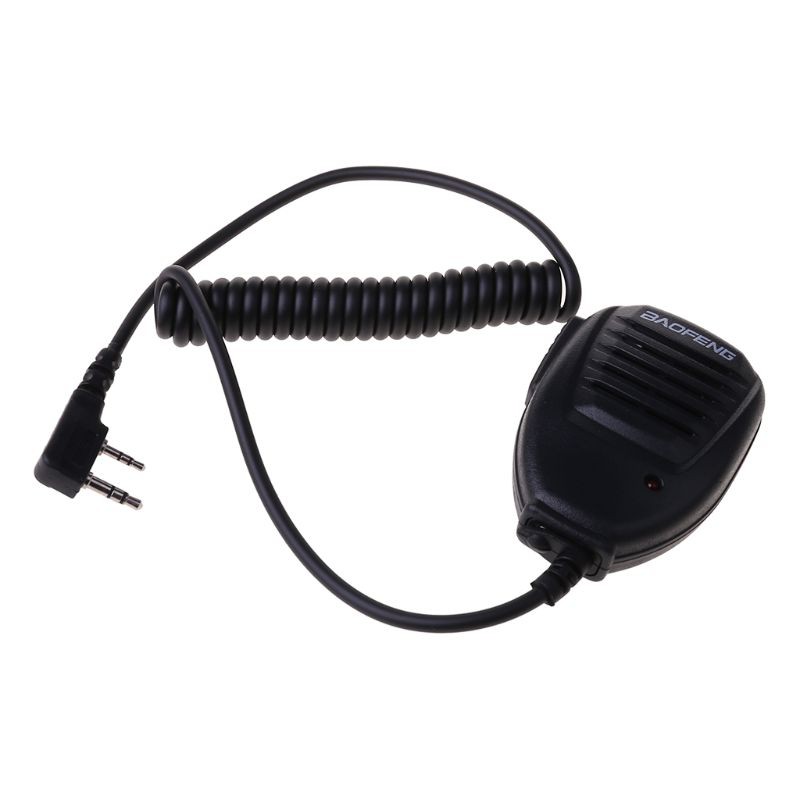 2PC Handheld Microphone Speaker Mic PTT For Baofeng UV-5R Walkie Talkie Radios - Foto 2