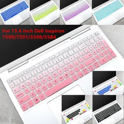DELL Capa Protetora De Silicone Ultra Fina Para Teclado De Laptop De 15,6 Polegadas / Inspiron 7590 / 7591 / 5598 / 5584