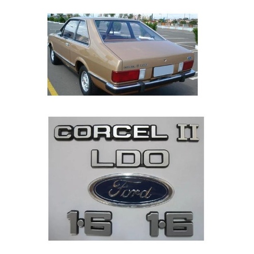 Kit Emblemas Corcel Ii L do 1.6   Ford