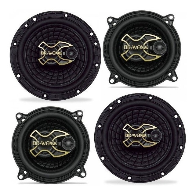 Kit Auto Falantes De 6 E 5 Polegadas Bravox B3x60 E B3x50 G em Oferta na Shopee