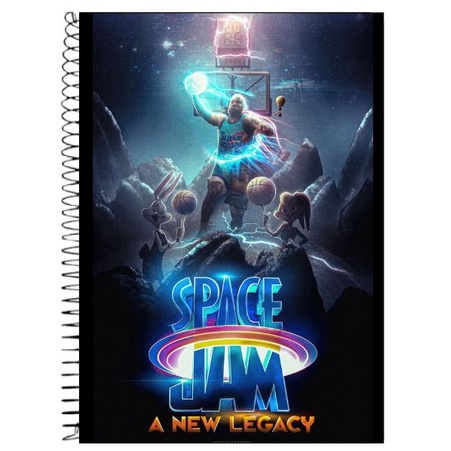 Caderno Universit Rio Capa Dura Folhas Space Jam A New Legacy Shopee Brasil