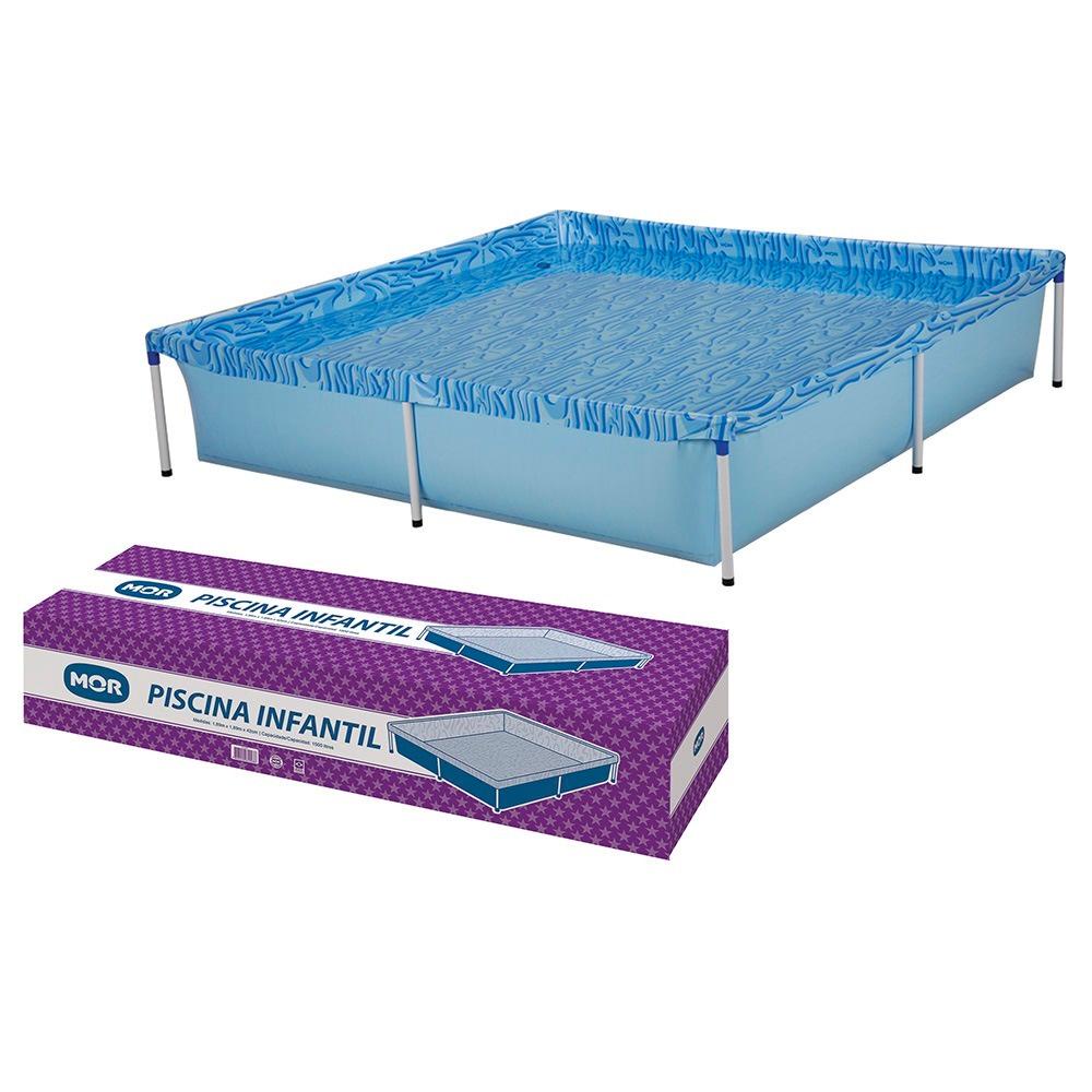 Piscina Estrutural 1500 Litros 189 X 189 X 42 Cm Mor em Oferta na Shopee