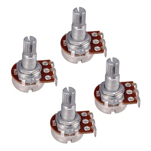 Kit Potenciômetros 25k (2a + 2b) 4 Unidades Ideal Para Emg