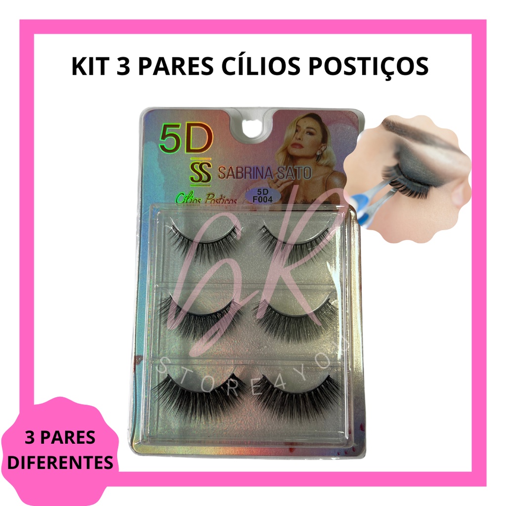 Kit 3 Pares Cílios Postiços Sabrina Sato, Kit Cilios Posticos, Kit Cílios Postiços, Kit Cilios, Cilios Posticos, Cilios Postiços, Kit Cilios, Cilios Sabrina Sato, Cilios Maquiagem, Cilios