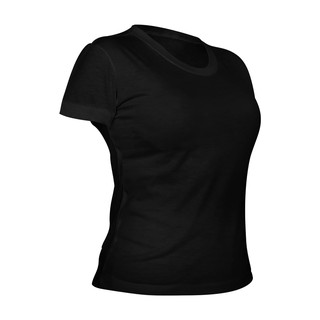 Baby Look Básica Anti Pilling Preta Feminina