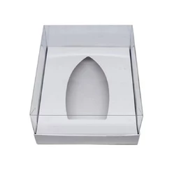 Caixa Barca Chocolate 20,5x17x 6,5cm Branco 5un - Assk Rizzo