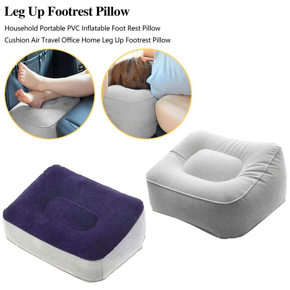 AHOUR1 Office Home Travel Foot Relax Leg Up Inflatable Pillow Footrest Pad/Multicolor  | Shopee Brasil