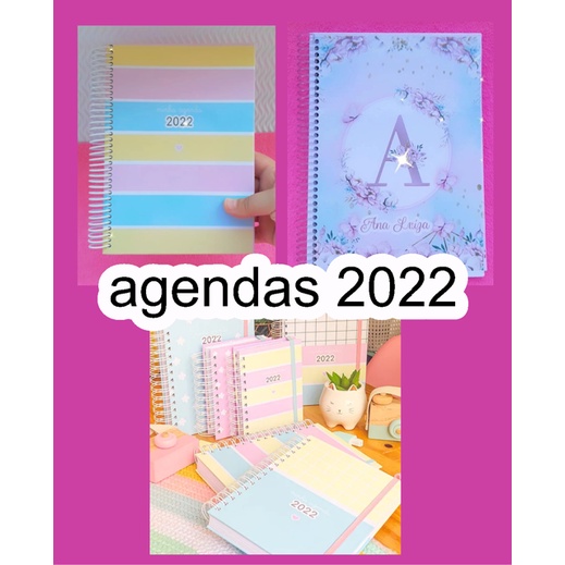 Agenda Personalizada 2022 Capa Dura Com Sua Logo - Em Espiral 1 Ou 2 ...