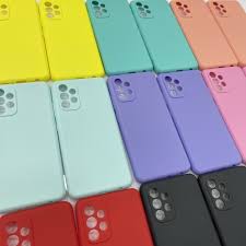 KIT 3 Ou 5 Capas Silicone Cor SortIdas Compatível Com Todos para Samsung Galaxy M55 A25 NOTE 10 LITE A05 A05S