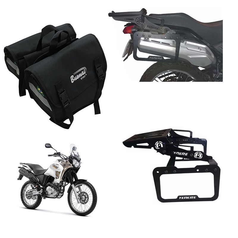 Alforge Universal + Bagageiro Afastador Tenere 250 Até 2015