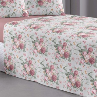 Lençol King 3 Pçs De Cima Sem Elástico Estampado Bainha em Oferta na Shopee