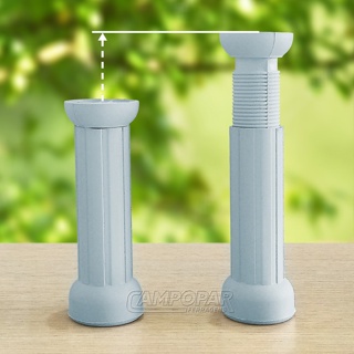 Kit 6 Pés Para Móveis Armário Com Regulagem de 13cm a 17cm + Parafusos em Oferta na Shopee