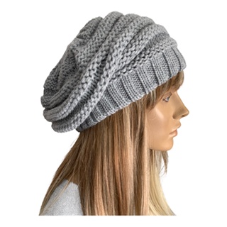 boina touca gorro de lã caidinha canelada em Oferta na Shopee