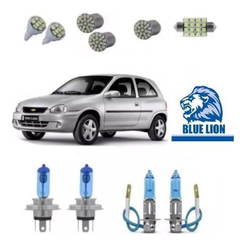 Kit Gm Chevrolet Corsa Wind Sedan Classic Lampada Led