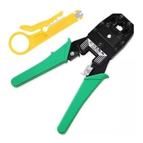 Alicate Crimpar Cabo Rede Crimpador Rj45 E Rj11 + Brinde