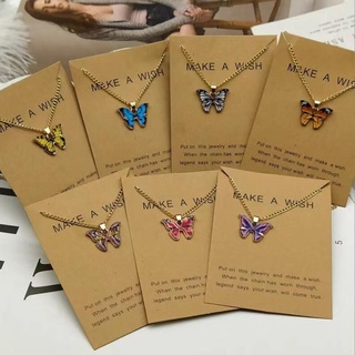 Colar De Pingente De Borboleta Feminino