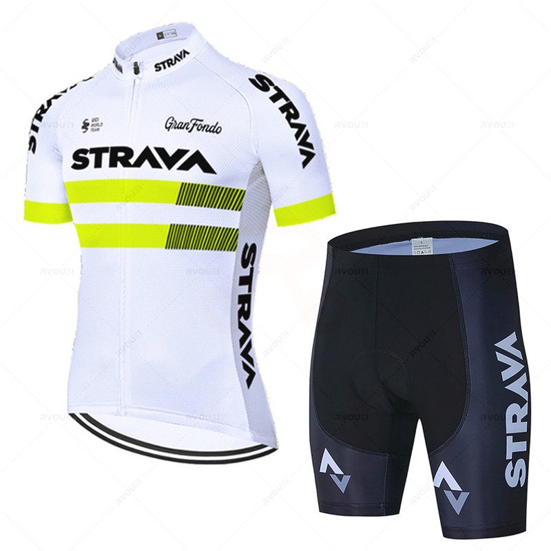 Strava Equipe Camisa De Ciclismo Conjunto Homem Verão MTB Corrida Roupas Manga Curta Ropa Equitação Ao Ar Livre Uniforme