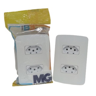 Conjunto 2 x Tomada 10a B3 Branco 4x2 Margirius