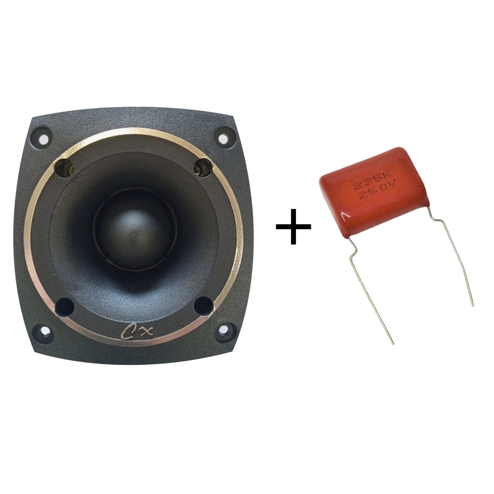 Tweeter Tuiter Compet 150wrms  Automotivo + Capacitor