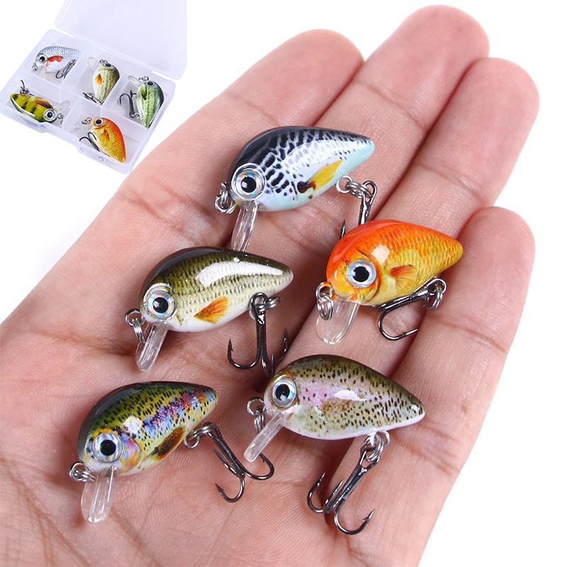 Hengjia P S Caixa Mini Crankbait Set D Padr O De Impress O Isca Artificial Enfrentar Cm