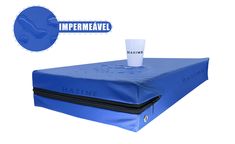 Capa Protetora para Colchão Impermeável Hospitalar Casal Varias Medidas-Azul
