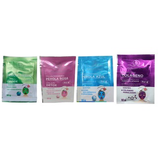 Kit 4 Máscaras Facial em Sachê PhálleBeauty Lançamento em Oferta na Shopee