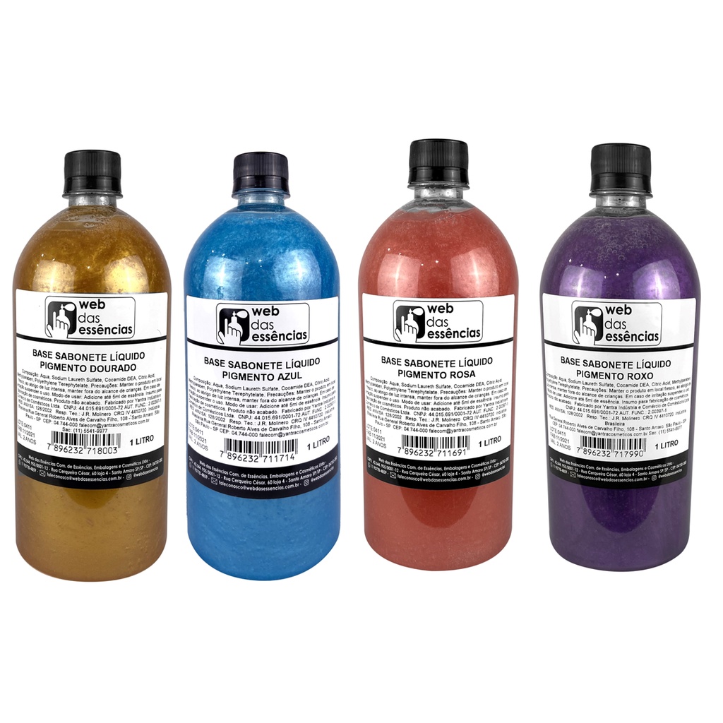 Sabonete Líquido Pigmento Diversas Cores - em Oferta na Shopee