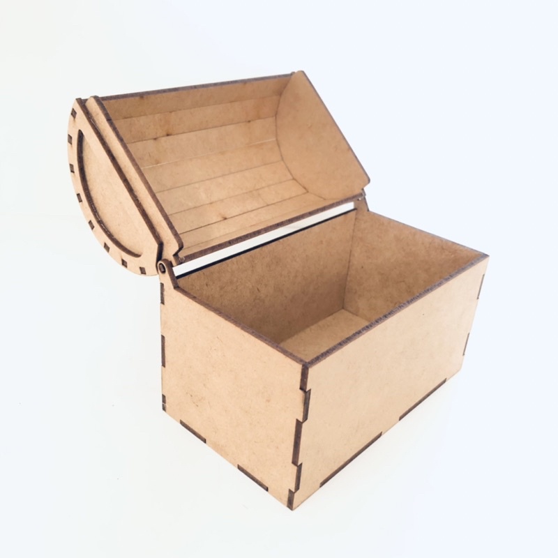 Baú 20cm Organizador Decoração Mdf em Oferta na Shopee