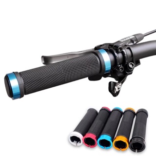 Manopla Grip Para Bike Bicicleta MTB de Borracha Com 2 Anéis de Travamento em Oferta na Shopee