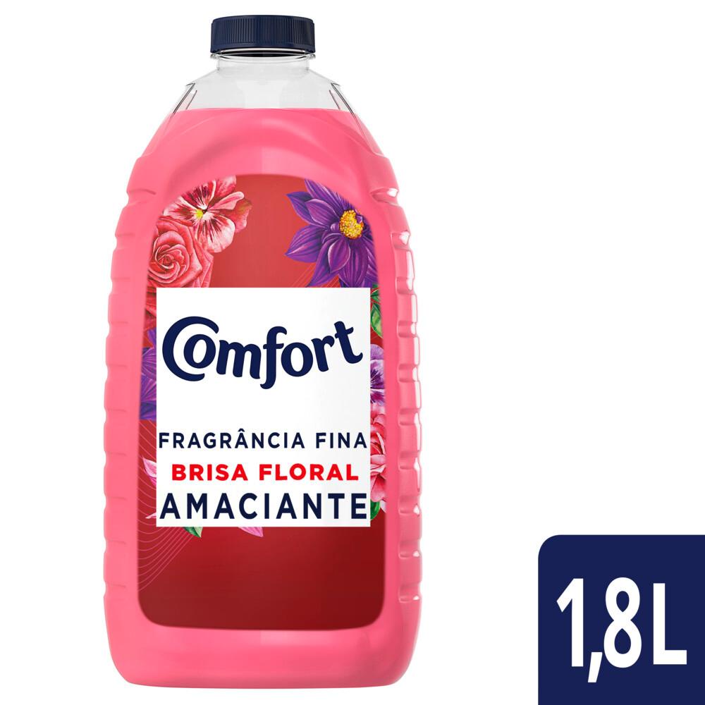 Amaciante de Roupa Comfort Diluído Brisa Floral Fragrância Fina 1,8l