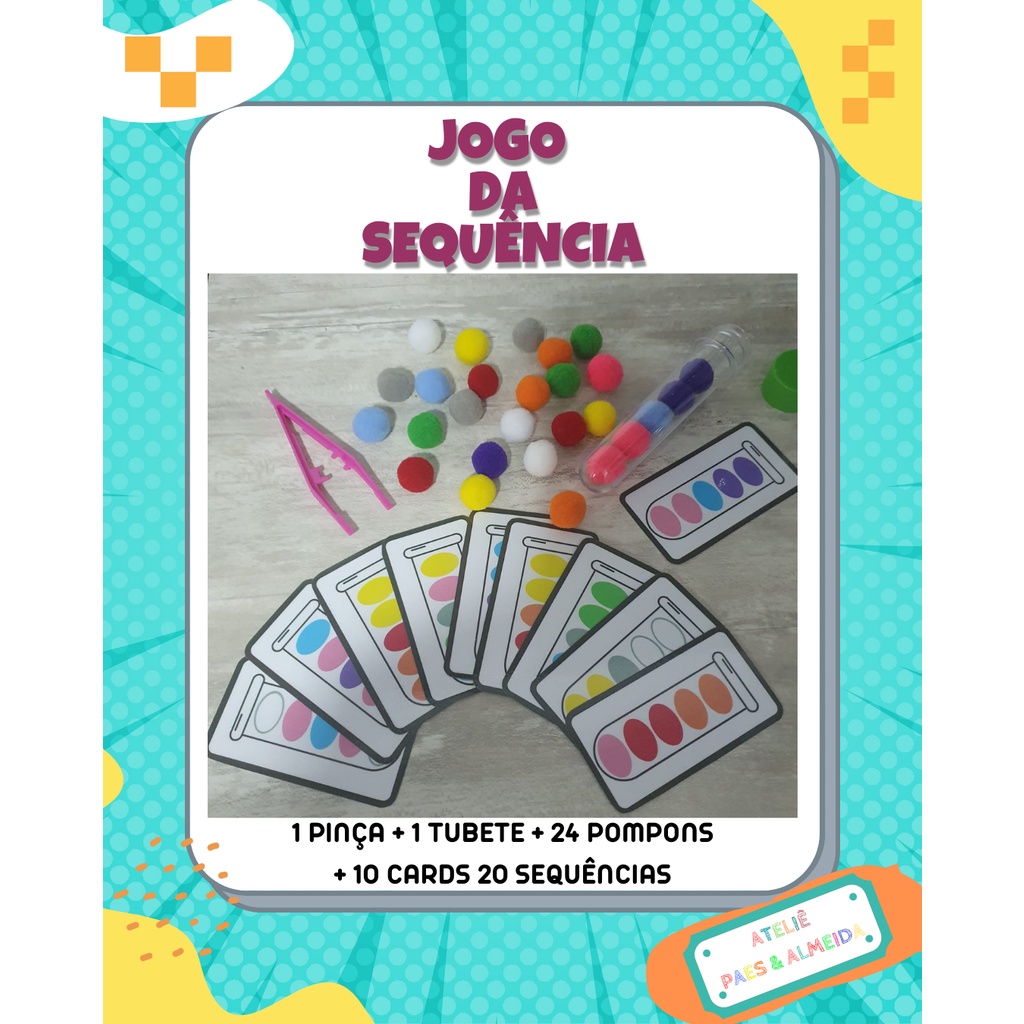Jogo Sequencia Logica 5 Sequencias +5 Anos IOB - Outros Jogos - Magazine  Luiza