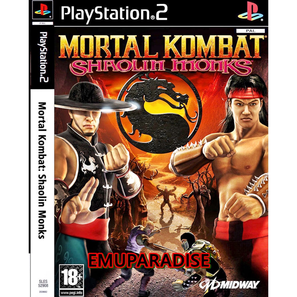 mortal kombat shaolin monks patch ps2 jogo Playstation 2 pronta entrega ...