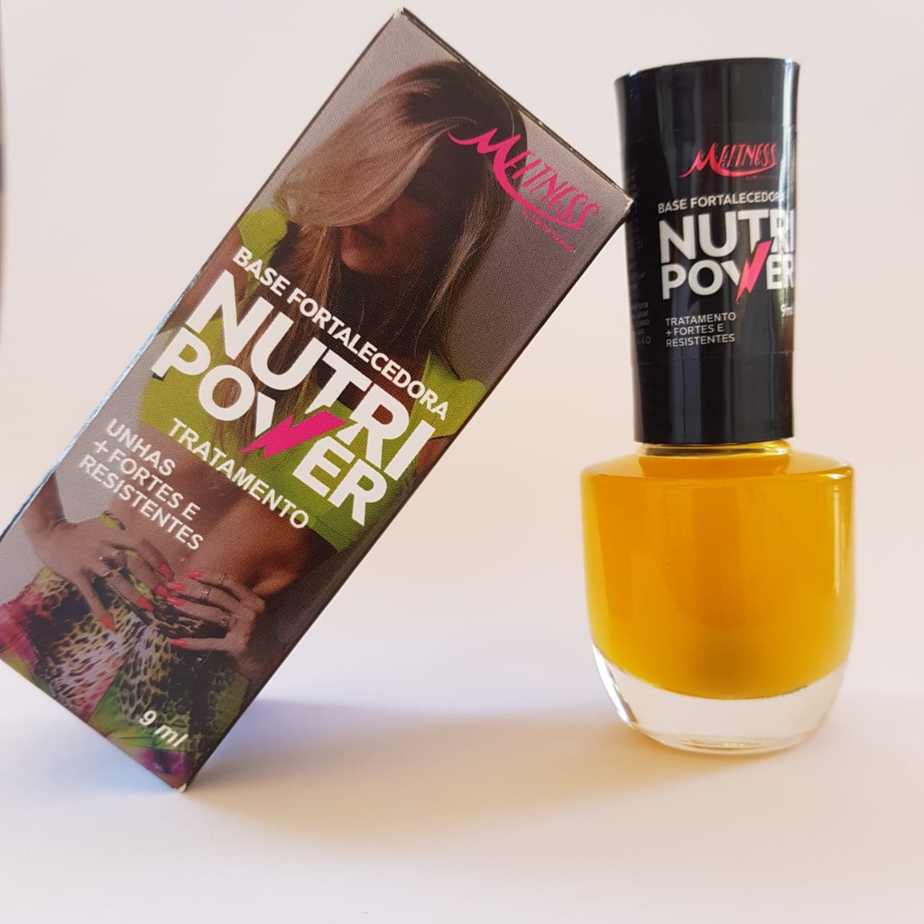 01 Base De Unha Fortalecedora Nutri Power 9ml - Incrível Fortalecedor E Acelerador De Crescimento Para Unhas