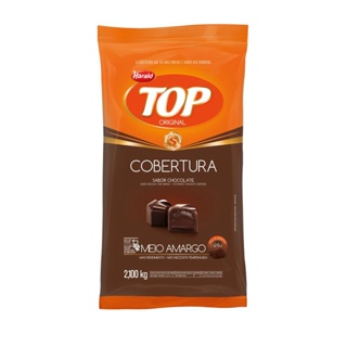 Chocolate Cobertura Top Meio Amargo Gotas 2,050Kg - Harald em Oferta na Shopee