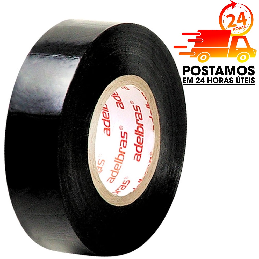 Fita Isolante Antichama Preta Adelbras Uso Profissional 5mts 10 mts ou 20mts em Oferta na Shopee