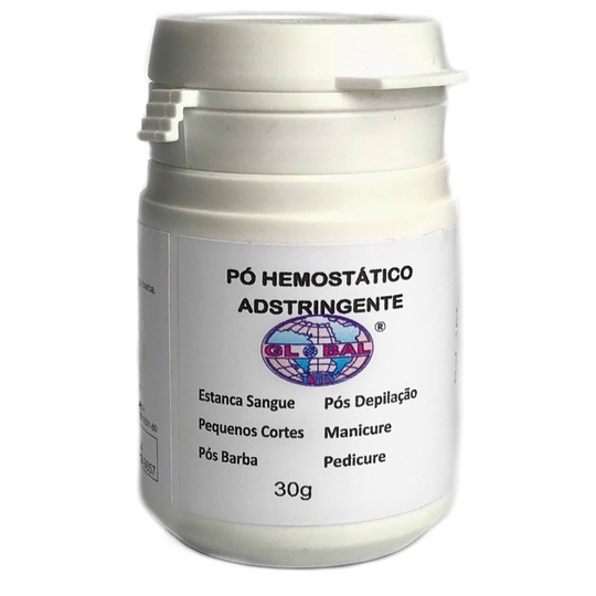 01 PÓ HEMOSTÁTICO ADSTRINGENTE 30g GLOBAL REF 167
