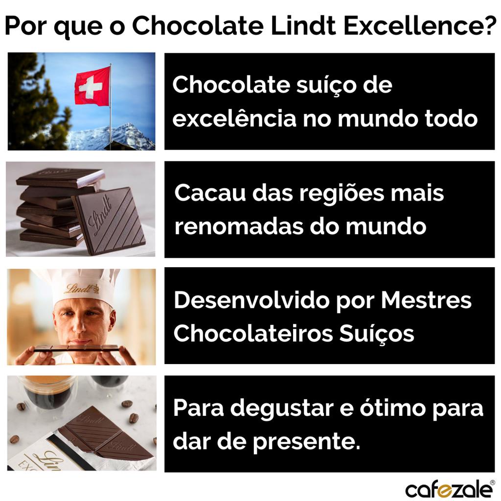 1 Barra, Chocolate, Lindt Excellence, Sal Marinho, 100g | Shopee Brasil