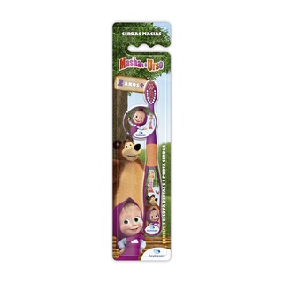 Escova dental infantil Masha e o urso