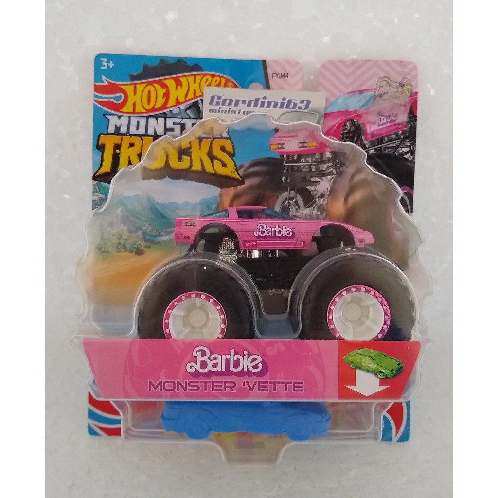 Hot Wheels Monster Trucks Barbie Monster ' Vette Shopee Brasil