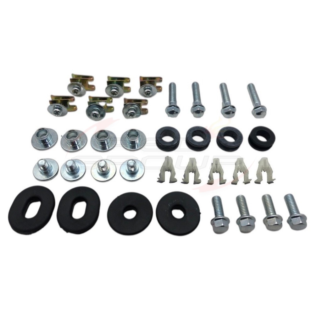 Kit Parafusos/Presilhas/Borrachas/Coxins Carenagem Fan 160