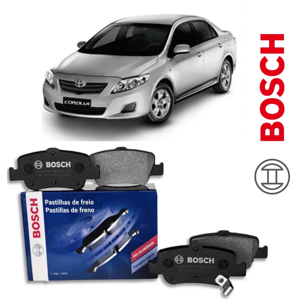Pastilha Freio Traseira Toyota Corolla 2009 2010 2011 2012 2013 2014 Original Bosch em Oferta na Shopee
