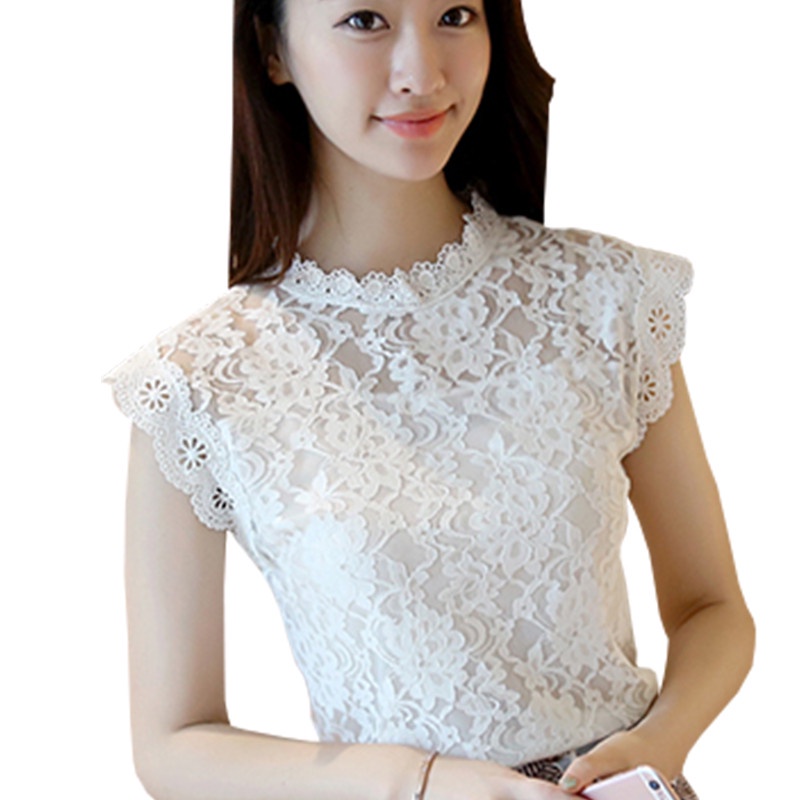 lace top blouse with sleeves