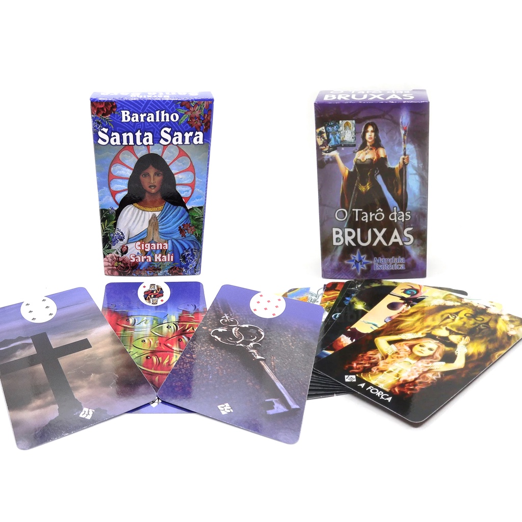 Kit Baralho Tarô das Bruxas com Tarô Cigana Sara Kali