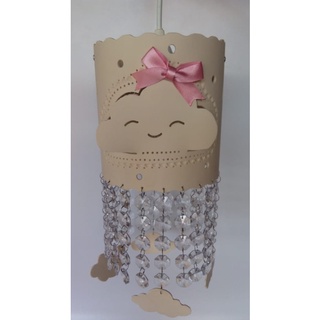 Luminária Infantil Pendente Chuva De Amor Lustre Bebê