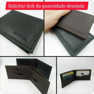 Kit 10 Carteira Slim personalizada padrinhos casamento presente